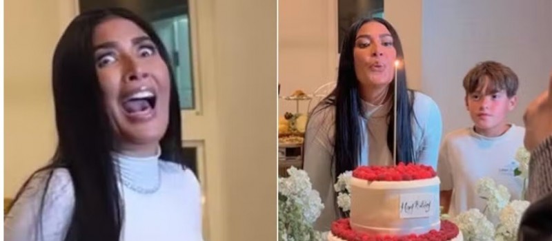 Simaria celebra os 44 anos com a fam�lia e se choca com pedido do filho