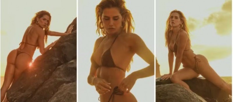 Deborah Secco exibe ensaio em Noronha e ganha chuva de elogios