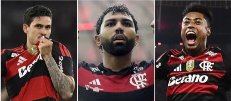 Pedro e Bruno Henrique buscam recorde de Gabigol na Libertadores