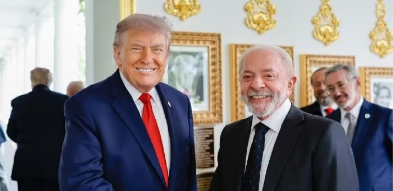 Trump diz que Lula � um 'bom homem' e 'inteligente' ap�s reuni�o na Casa Branca