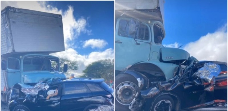 Morre terceira v�tima de acidente entre carro e caminh�o na BR-230, em Juazeirinho