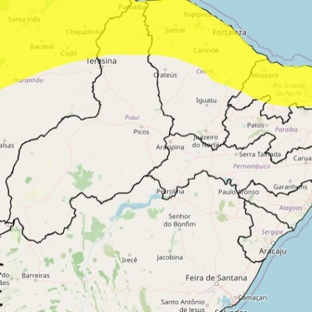 Inmet emite alerta de tempestade com ventos de at� 60 km/h e queda de granizo para Para�ba