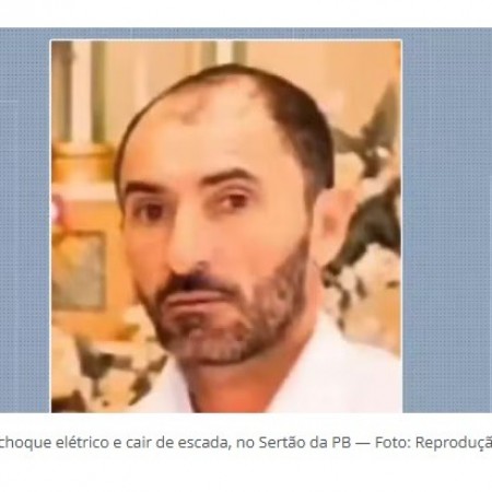 Homem morre ap�s sofrer choque el�trico e cair de escada, no Sert�o