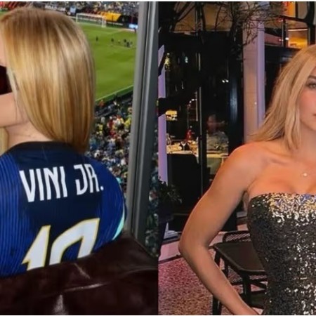 Suposto affair de Vini Jr. aparece com champanhe ap�s t�rmino com Virginia
