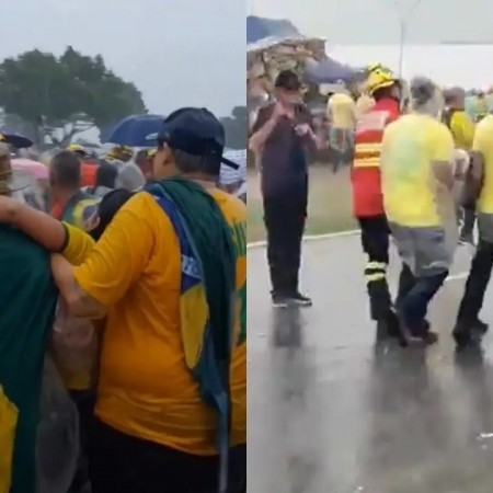 Queda de raio fere dezenas em ato de Nikolas em Bras�lia