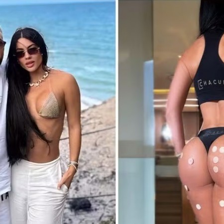 Namorada de Belo, Rayane Figliuzzi exibe 'bumbum harmonizado'