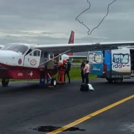 Resgate a�reo dos bombeiros levam paciente de 81 anos de Sousa para interior do Par�