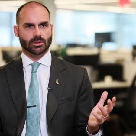 Minist�rio da Justi�a demite Eduardo Bolsonaro de cargo na Pol�cia Federal