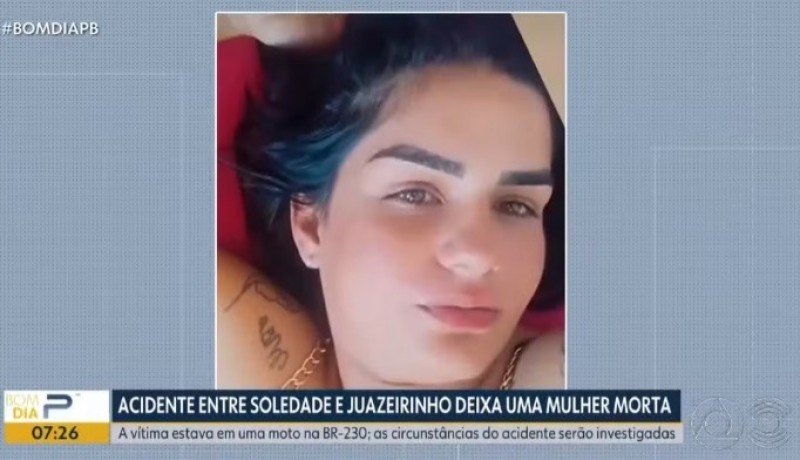 Mulher morre em acidente com motocicleta entre Soledade e Juazeirinho, na PB