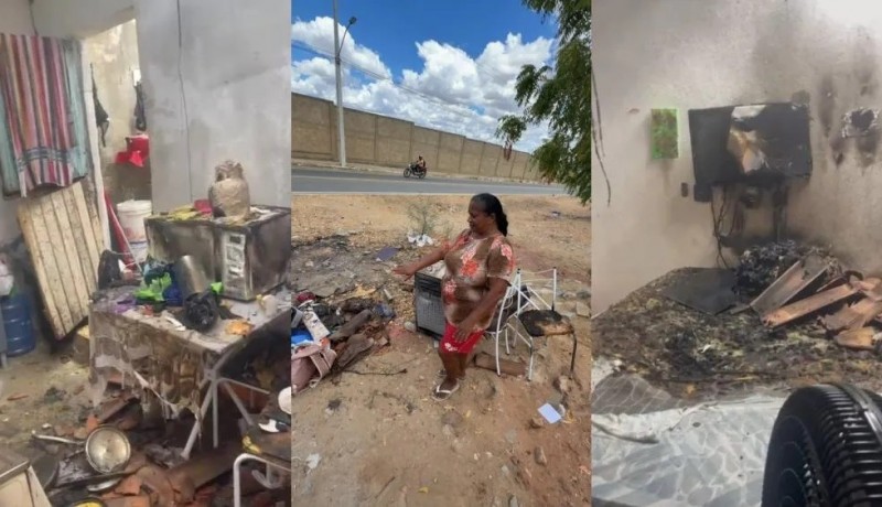 Vazamento de g�s provoca novo inc�ndio em resid�ncia em Patos, e deixa jovem ferido